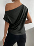 'Ceridwen' Rushed Off Shoulder Blouse - Celes Fashion